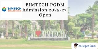 BIMTECH PGDM Admission 2025-27 Open; Check Fee Details Here